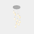 Celeste Flora Pendant Light - 98 heads Square Canopy L 118.1″ x W 35.4″Small ∅ 4.7″ x H 7.9″Brass & WhiteBlushlighting