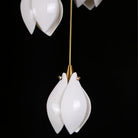 Celeste Flora Pendant Light - 1 head Round Canopy ∅ 4.7″Small ∅ 4.7″ x H 7.9″Brass & WhiteBlushlighting