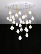 Celeste Flora Pendant Light - 1 head Round Canopy ∅ 4.7″Small ∅ 4.7″ x H 7.9″Brass & WhiteBlushlighting