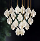Celeste Flora Pendant Light - 1 head Round Canopy ∅ 4.7″Small ∅ 4.7″ x H 7.9″Brass & WhiteBlushlighting