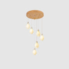 Celeste Flora Pendant Light - 98 heads Square Canopy L 118.1″ x W 35.4″Small ∅ 4.7″ x H 7.9″Brass & WhiteBlushlighting