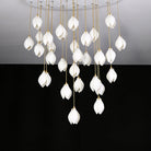 Celeste Flora Pendant Light - 1 head Round Canopy ∅ 4.7″Small ∅ 4.7″ x H 7.9″Brass & WhiteBlushlighting