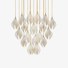 Celeste Flora Pendant Light - 1 head Round Canopy ∅ 4.7″Small ∅ 4.7″ x H 7.9″Brass & WhiteBlushlighting