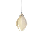 Celeste Flora Pendant Light - 1 head Round Canopy ∅ 4.7″Small ∅ 4.7″ x H 7.9″Chrome & WhiteBlushlighting