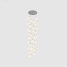 Celeste Flora Pendant Light - 98 heads Square Canopy L 118.1″ x W 35.4″Small ∅ 4.7″ x H 7.9″Brass & WhiteBlushlighting