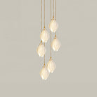 Celeste Flora Pendant Light - 35 heads Round Canopy ∅ 30″Small ∅ 4.7″ x H 7.9″Brass & WhiteBlushlighting