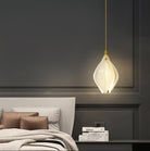 Celeste Flora Pendant Light - 1 head Round Canopy ∅ 4.7″Small ∅ 4.7″ x H 7.9″Brass & WhiteBlushlighting