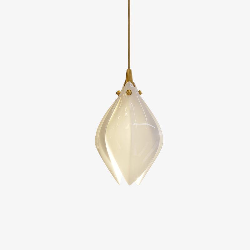 Celeste Flora Pendant Light - 1 head Round Canopy ∅ 4.7″Small ∅ 4.7″ x H 7.9″Brass & WhiteBlushlighting