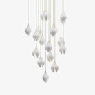 Celeste Flora Pendant Light - 1 head Round Canopy ∅ 4.7″Small ∅ 4.7″ x H 7.9″Brass & WhiteBlushlighting
