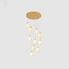 Celeste Flora Pendant Light - 98 heads Square Canopy L 118.1″ x W 35.4″Small ∅ 4.7″ x H 7.9″Brass & WhiteBlushlighting
