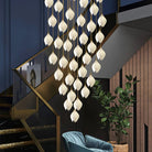 Celeste Flora Pendant Light - 1 head Round Canopy ∅ 4.7″Small ∅ 4.7″ x H 7.9″Brass & WhiteBlushlighting