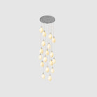 Celeste Flora Pendant Light - 98 heads Square Canopy L 118.1″ x W 35.4″Small ∅ 4.7″ x H 7.9″Brass & WhiteBlushlighting