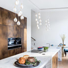 Celeste Flora Pendant Light - 1 head Round Canopy ∅ 4.7″Small ∅ 4.7″ x H 7.9″Brass & WhiteBlushlighting