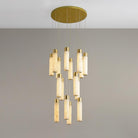 Celestial Alabaster Cascade Chandelier-Chandelier-Blushlighting-Dia 31.5″(50cm)-Gold-Blushlighting