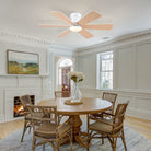 Celestial Wind Ceiling Fans with Lights - Wood GrainBlushlighting