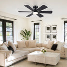 Celestial Wind Ceiling Fans with Lights - Wood GrainBlushlighting