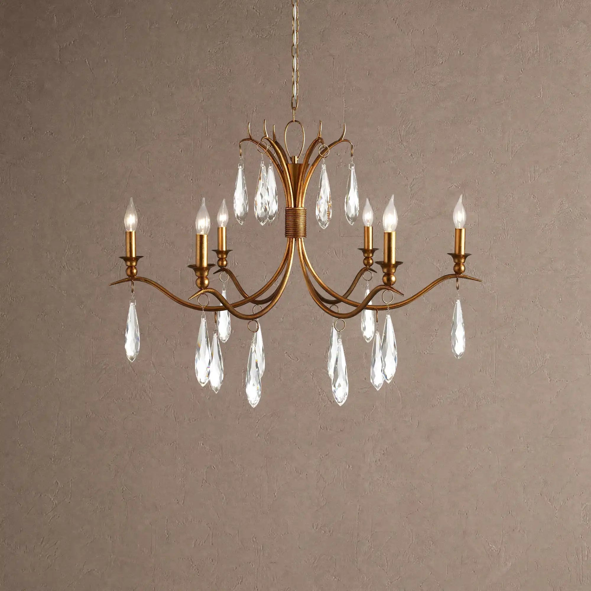 Celine Chandelier 36" 59" for Living Room - 36''Blushlighting