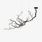 Ceramic Flower Chandelier - L 72.8″ x W 35.4″ x H 49.2″ / L 185cm x W 90cm x H 125cmBrass stained blackBlushlighting