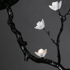 Ceramic Flower Chandelier - L 72.8″ x W 35.4″ x H 49.2″ / L 185cm x W 90cm x H 125cmBrass stained blackBlushlighting