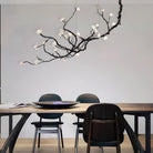 Ceramic Flower Chandelier - L 72.8″ x W 35.4″ x H 49.2″ / L 185cm x W 90cm x H 125cmBrass stained blackBlushlighting