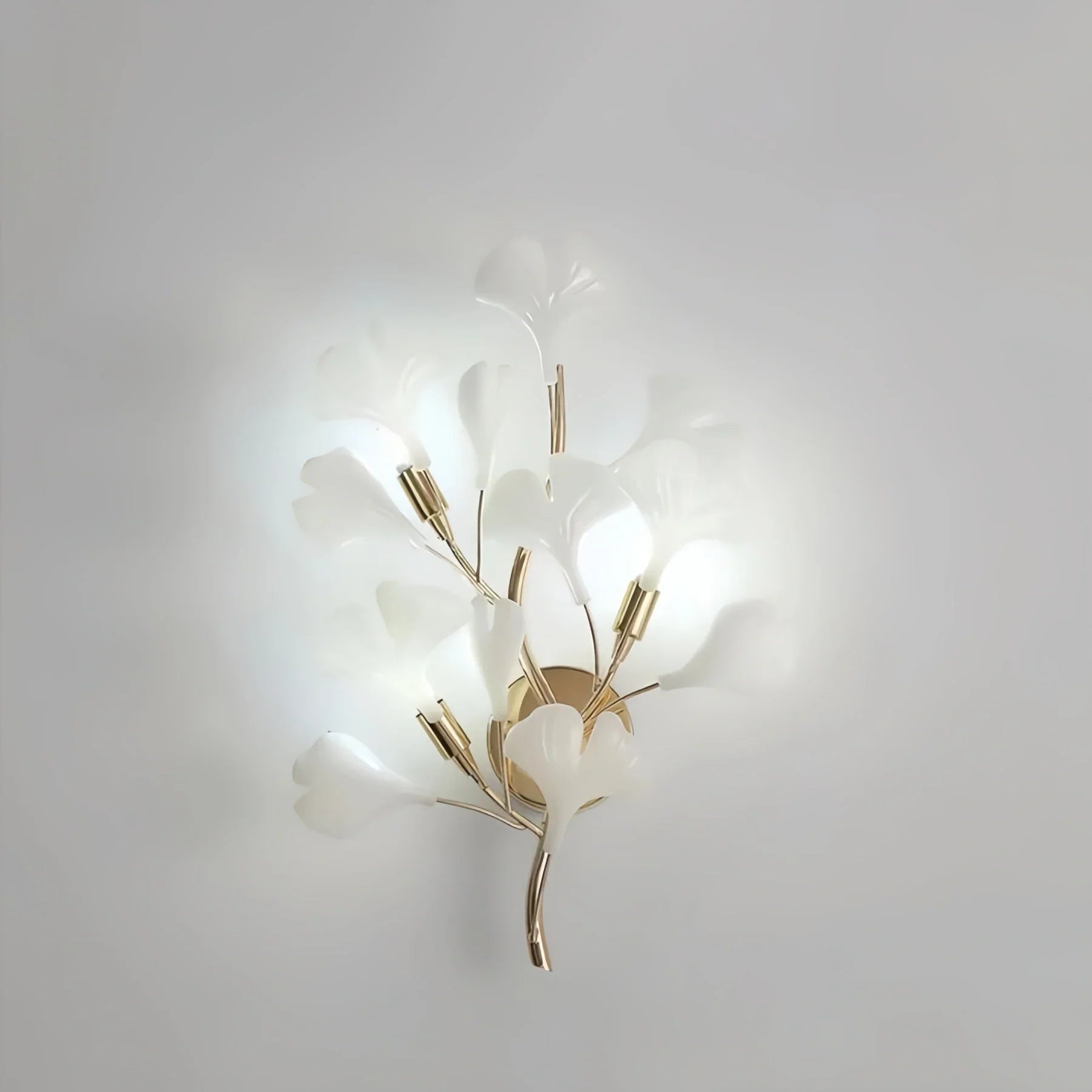Ceramic Gingko Wall Lamp-