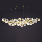 Ceramic Ginkgo Branch Chandelier Light-chandeliers for dining room,chandeliers for stairw-Blushlighting