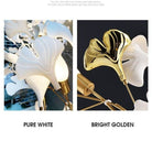 Ceramic Ginkgo Branch Chandelier Light - 60" LBlushlighting