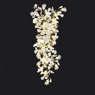 Ceramic Ginkgo Cascading A Branch Chandelier - All white leavesH150CM (H59")Blushlighting