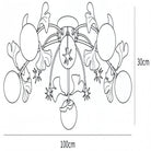 Ceramic Ginkgo Glass Ceiling Lamp-