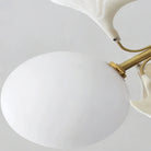 Ceramic Ginkgo Glass Ceiling Lamp - 7+6 Heads 39.4"X H 11.8"Blushlighting