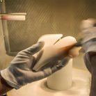 Ceramic Ginkgo Rings Branch Chandelier-