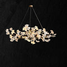 Ceramic Petal Modern Linear Branch Chandelier - 39.4" LBlushlighting