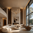 Cerchio Brass Ring Chandelier - Blushlighting