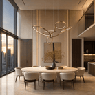 Cerchio Brass Ring Chandelier - Blushlighting