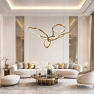 Cerchio Brass Ring Chandelier - view 2
