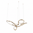 Cerchio Brass Ring Chandelier — product photo