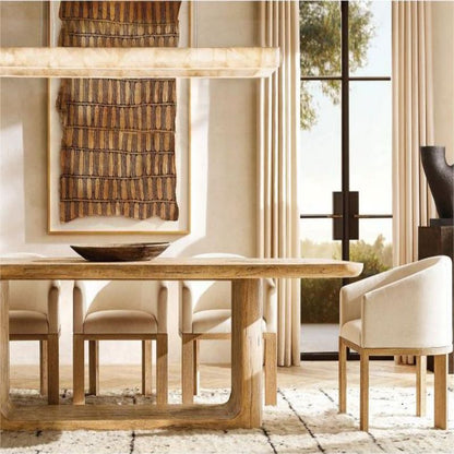 Alabaster Rivaga Rectangular Chandelier 54"