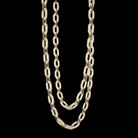 Chain Alabaster Link Chandelier - ∅ 19.7″ x H 59.1″Gold & WhiteBlushlighting