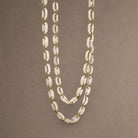 Chain Link Chandelier - ∅ 19.7″ x H 59.1″Gold & WhiteWarm LightBlushlighting