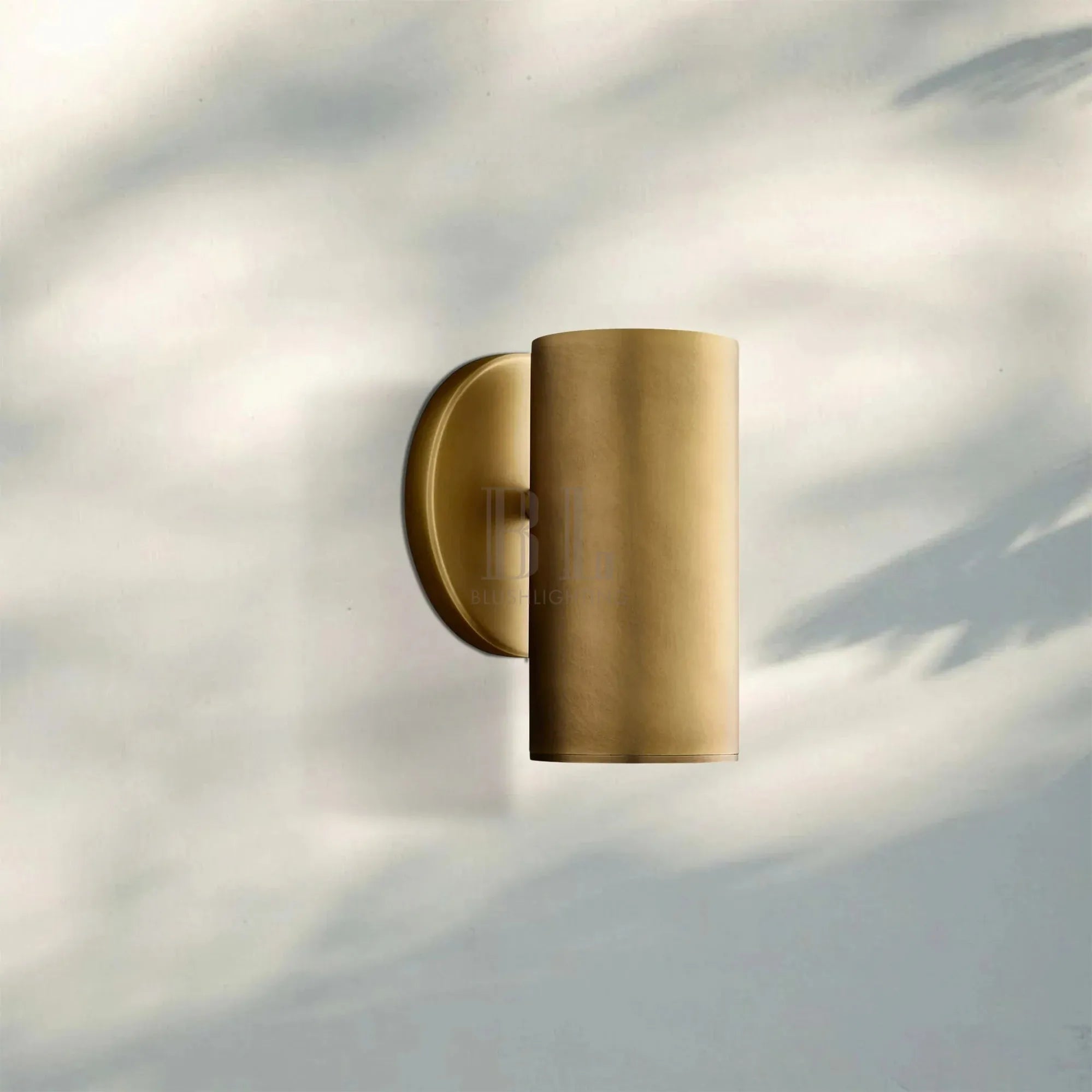 Champeau Chamier Sconce-Lacquered Burnished Brass-