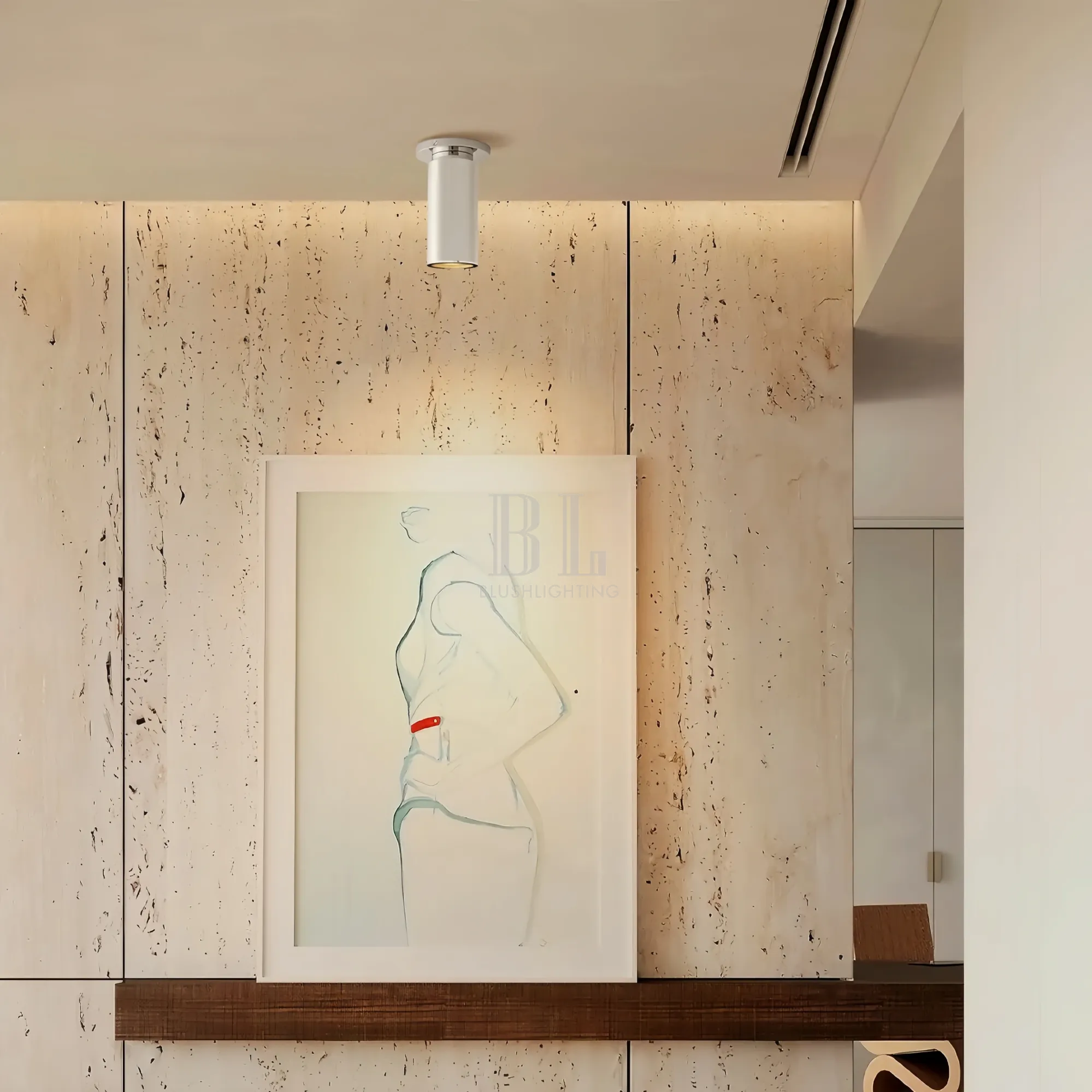 Champeau Flushmount Spotlight 7″H-