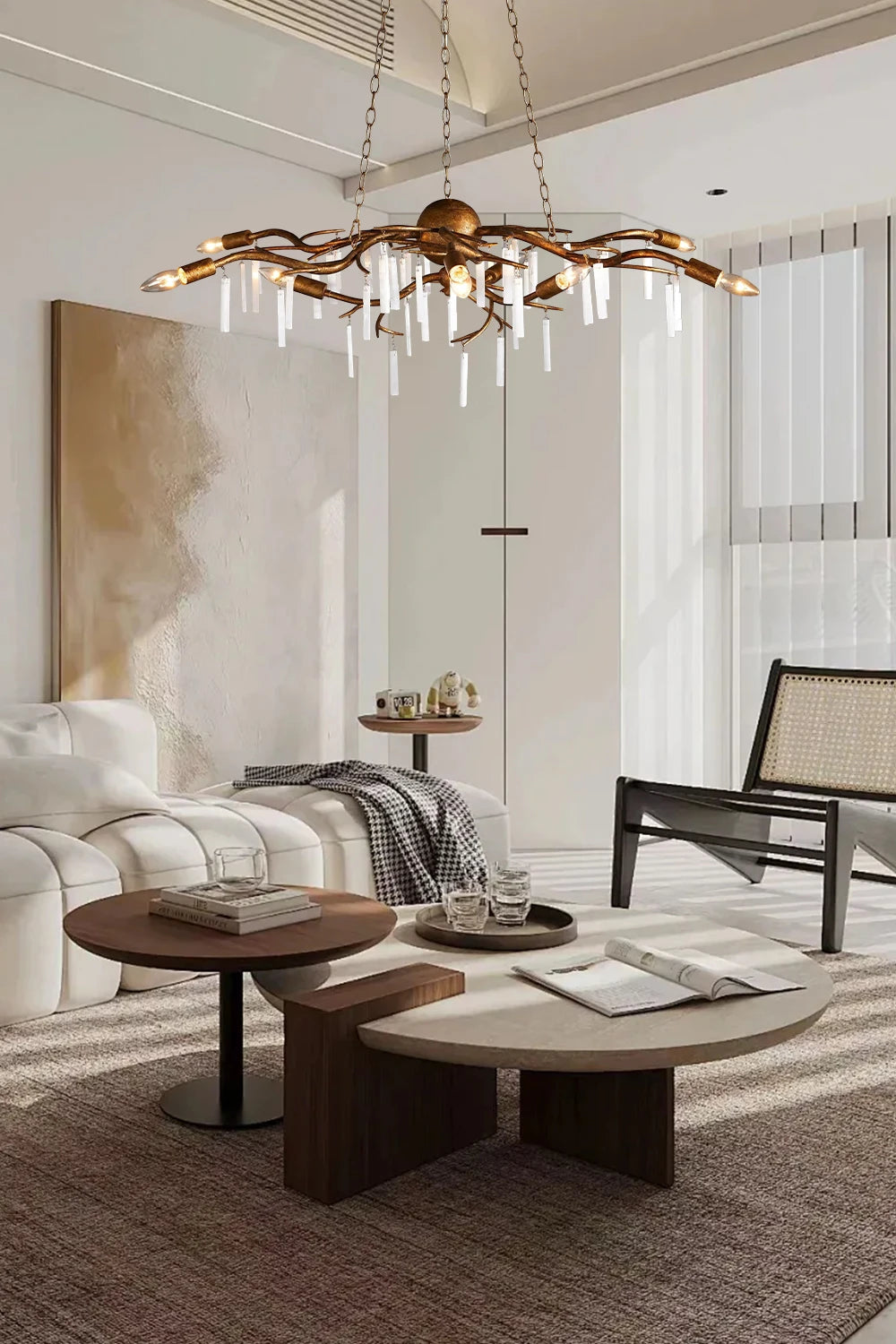 Contemporary chandelier fixture