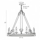 Chaney Chandelier 33”D - Blushlighting
