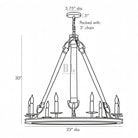 Chaney Chandelier 33”D - Blushlighting