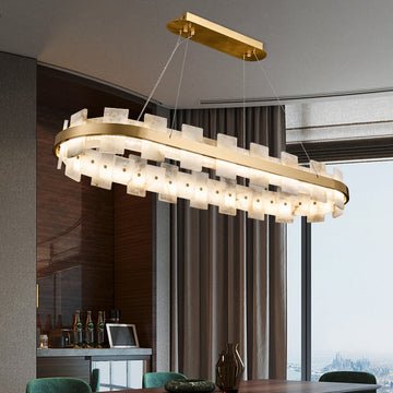 Charlene Marble Gol Modern Chandelier - Blushlighting