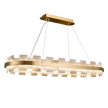 Charlene Marble Gol Modern Chandelier-Chandelier-Blushlighting
