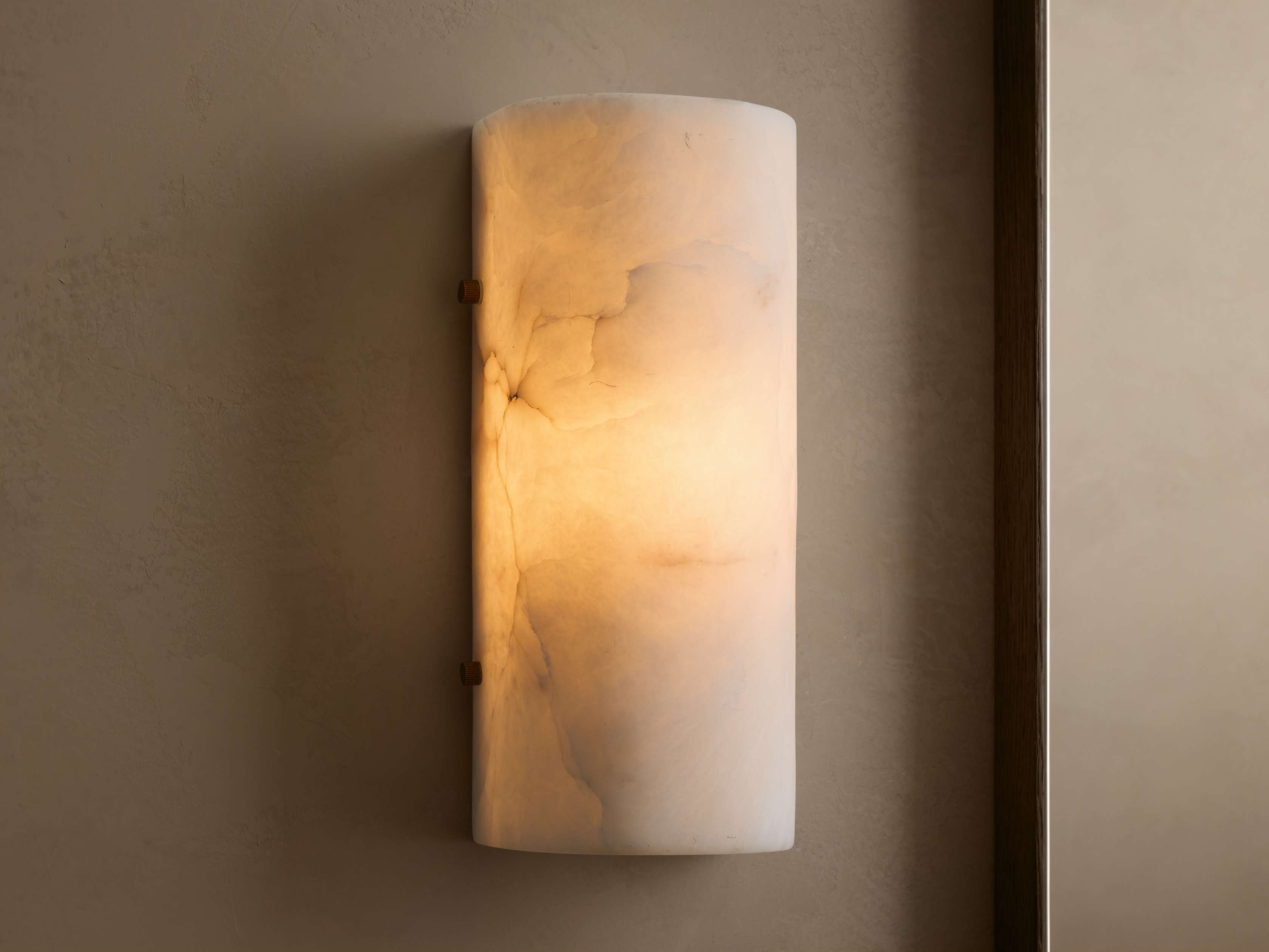 Chayla Alabaster Stone Sconce 12'' 18''H - 12"Blushlighting