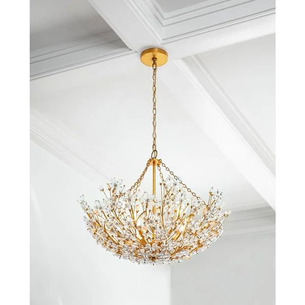 Cherish 6 Lights Round Chandelier-chandeliers for dining room,chandeliers for stairways,chandeliers for foyer,chandeliers for bedrooms,chandeliers for kitchen,chandeliers for living room-Blushlighting-Blushlighting
