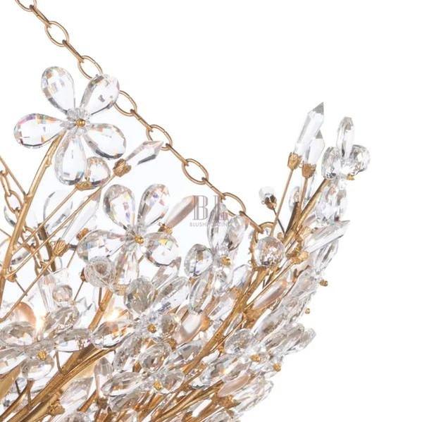 Cherish 6 Lights Round Chandelier - GoldBlushlighting
