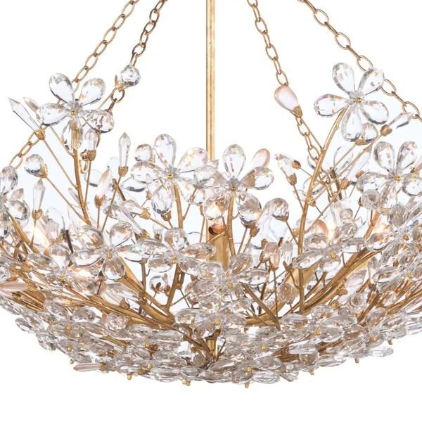 Cherish 6 Lights Round Chandelier - GoldBlushlighting